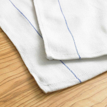100% COTTON LUXURY WHITE WAITERS CLOTHS PACK OF 10