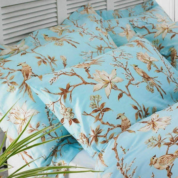 Floral print duvet cover set