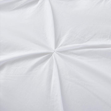 100% Microfiber Pinch Pleated Diamond Pintuck Duvet Cover Set Quilt Bedding With Pillowcases
