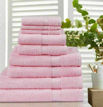 500GSM Rosetta Egyptian Cotton Terry Towels 8 Pieces Bundle Pack