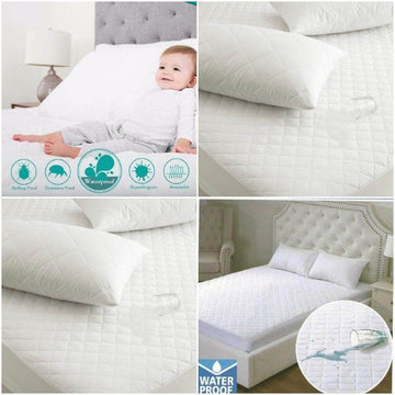 Hamilton Microfibre Waterproof Mattress Protector 30 cm Topper Fitted Bed Cover