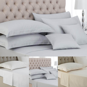 Hotel quality plain bed sheets