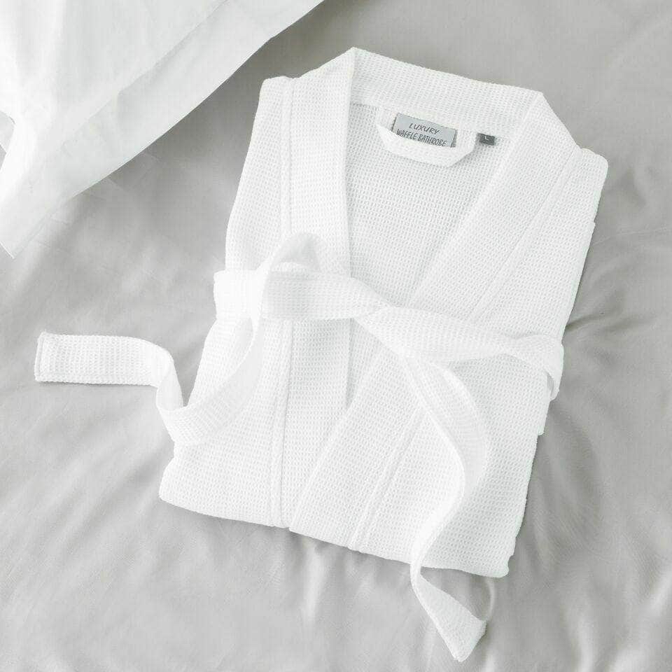Soft and breathable waffle robe
