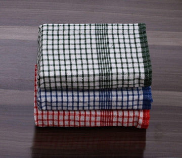 Kitchen Cleaning Check Cloth Towels & Dish Washing Cloths Pack of 10