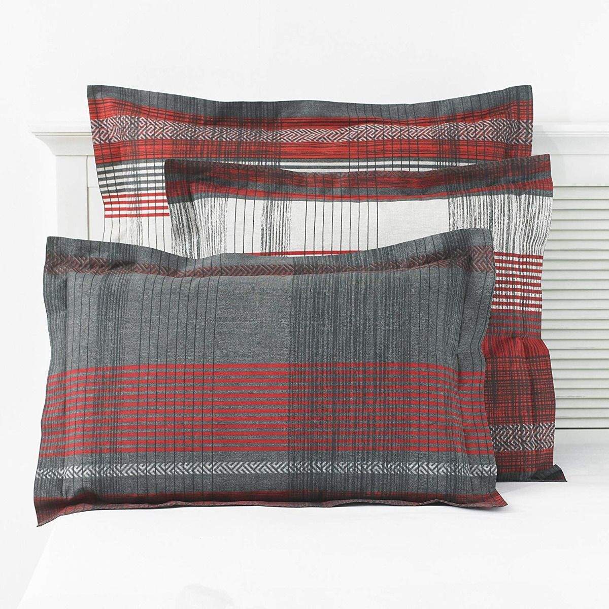 red Checkered Bedding Set