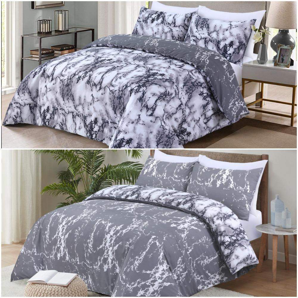 marble effect bedding