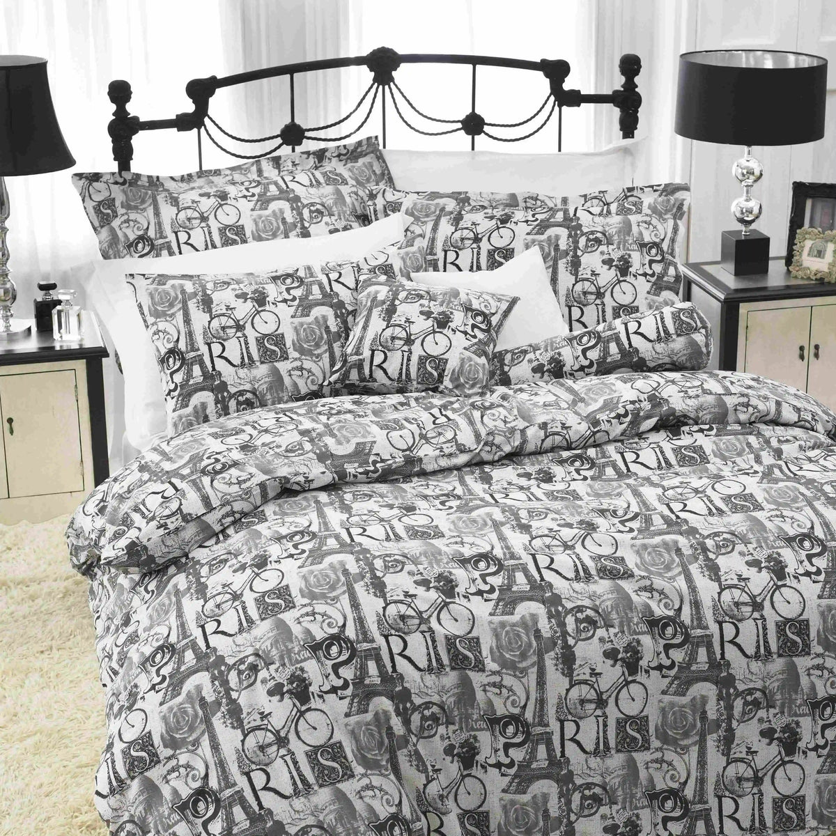Paris Print Bedding Set