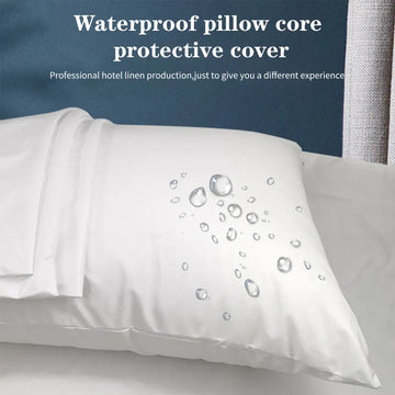 WATER REPELLENT ANTI BECTRIA 100% COTTON 200 TC ZIPPER PILLOW PROTECTOR COVER