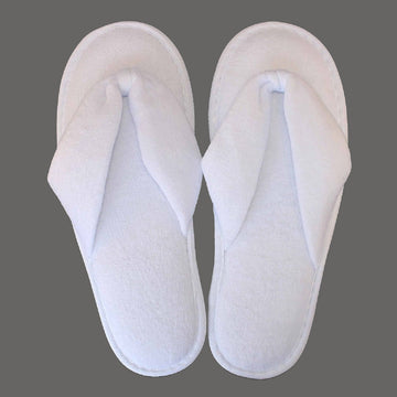 100% Cotton Flip Flop Terry Hotel Bath Spa Slipper Pair