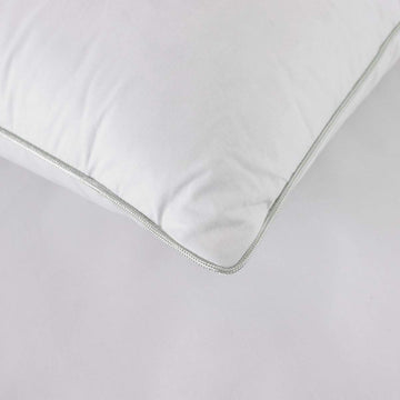 1000G Feather Pillow – 100% Cotton Casing, Satin Piped Edges