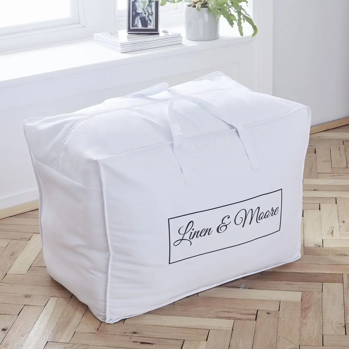 White Cotton Duvet Storage Bag