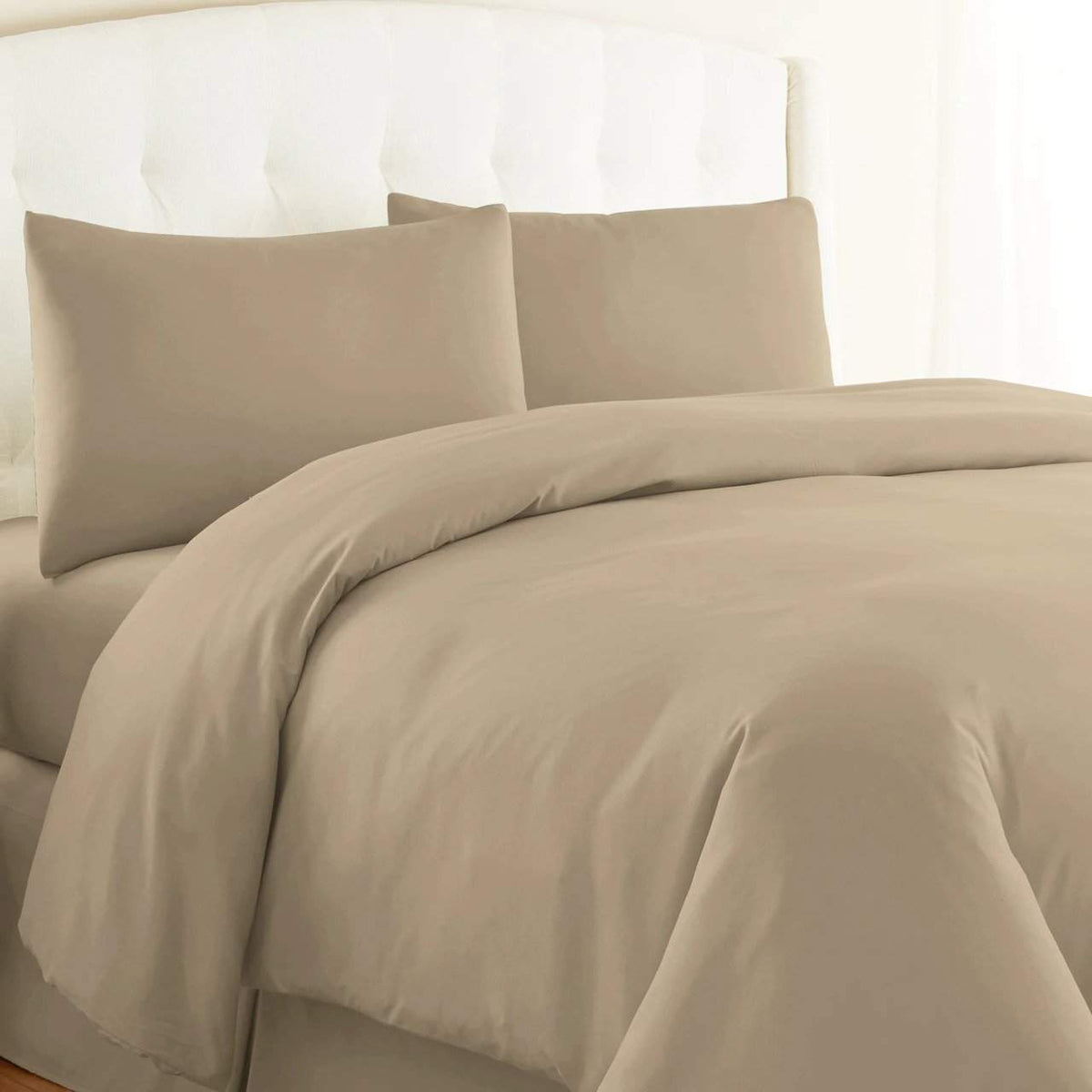 Light Brown Duvet Cover Set