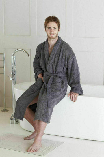 100% Egyptian Cotton Terry Towel Dressing Gown Towelling Bathrobe