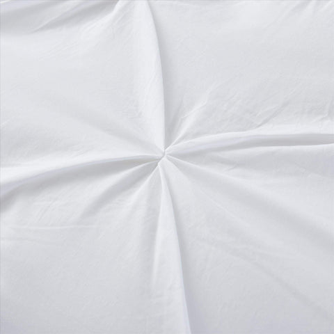 100% Microfiber Pintuck Duvet Cover Set Quilt Bedding With Pillowcases Bed and Bath Linen