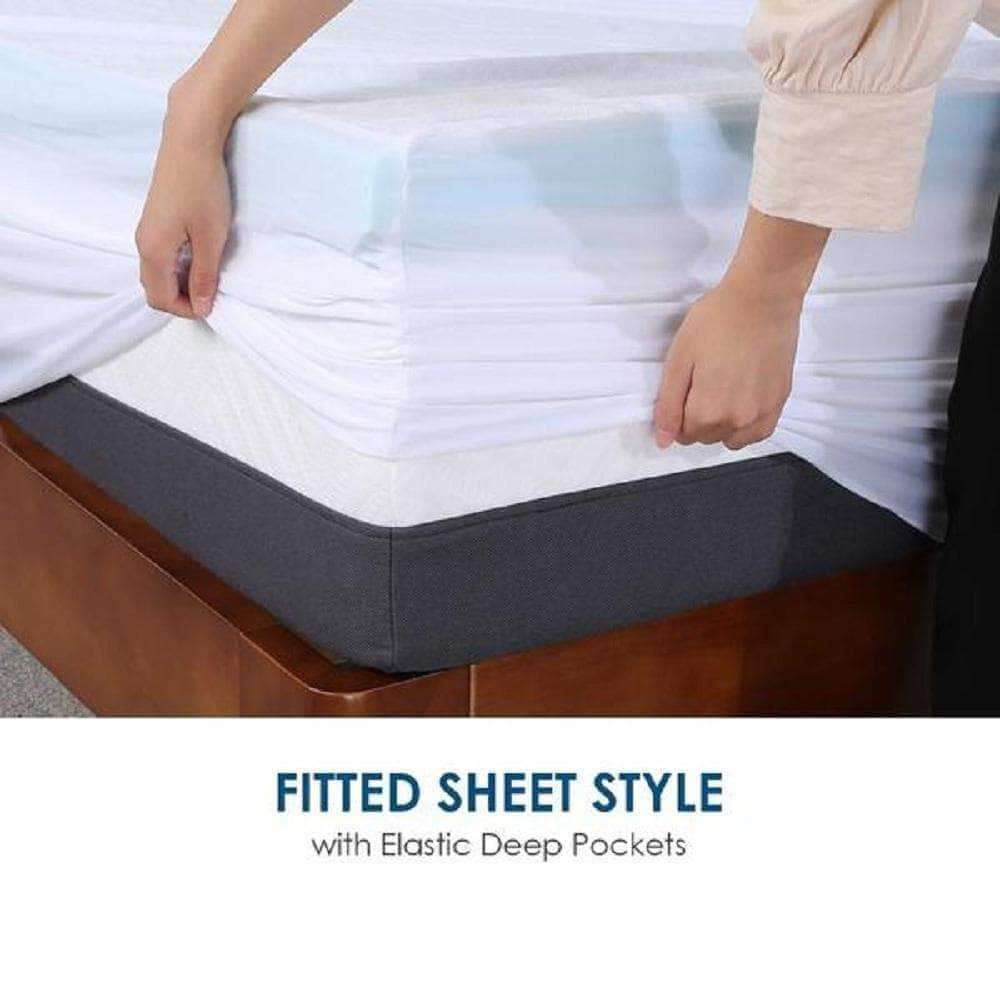 100% WATERPROOF TERRY TOWEL MATTRESS PROTECTOR FITTED SHEET ALL SIZES bedandbathLinens