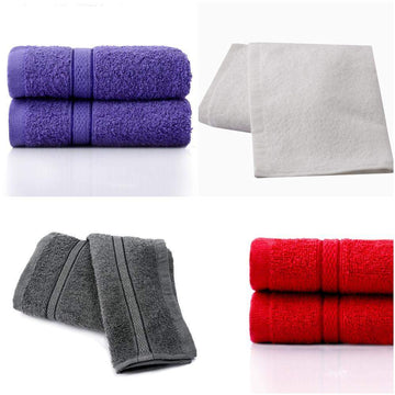 10x Premium Washcloths Set 100% Cotton Antibacterial Highly Absorbent and Soft Feel Multi-Purpose Fingertip Towels & Face Cloths