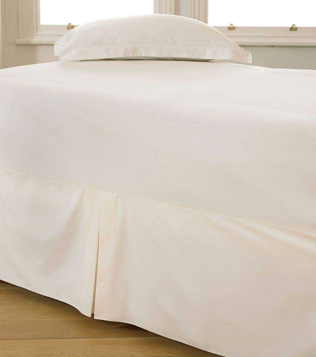 200TC Deep 40cm Fitted Valance Sheet 100% Egyptian cotton BedandbathLinen