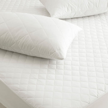 30cm Deep Corner Elasticized Luxury Quilted Mattress Protector Cover All Sizes