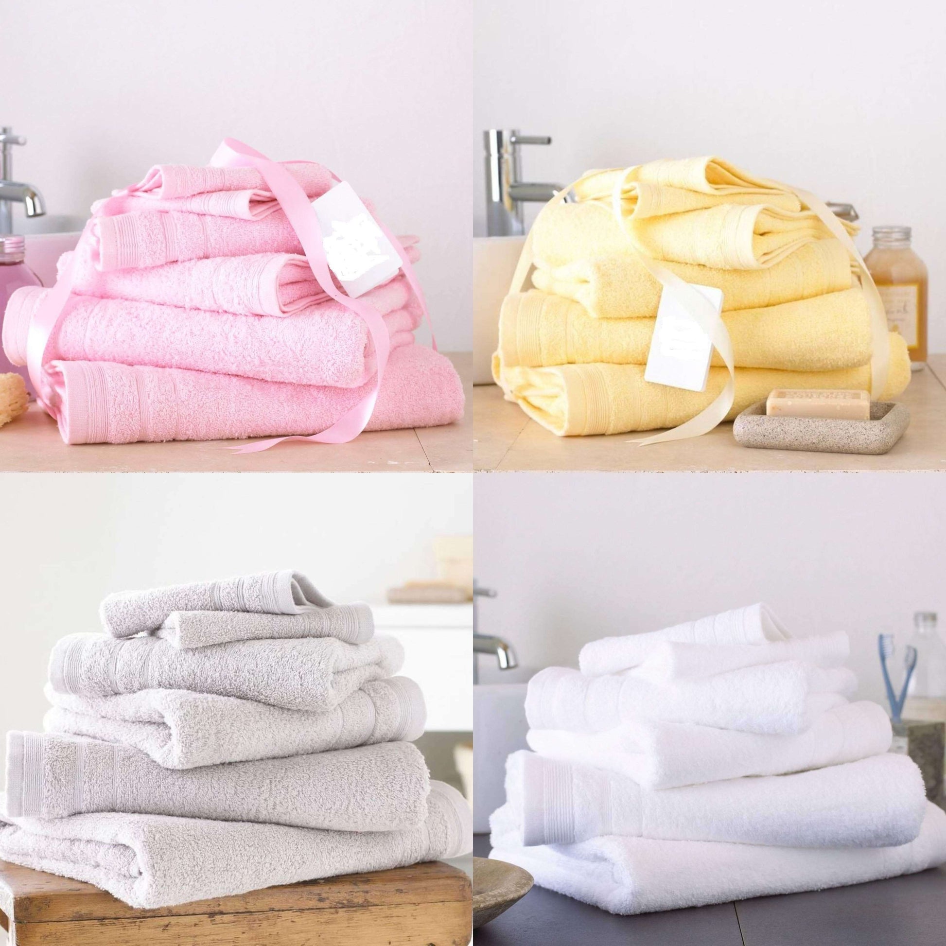 500 GSM 8 PIECE TOWEL SET 100% COMBED COTTON TOWEL BUNDEL Bed and Bath Linen