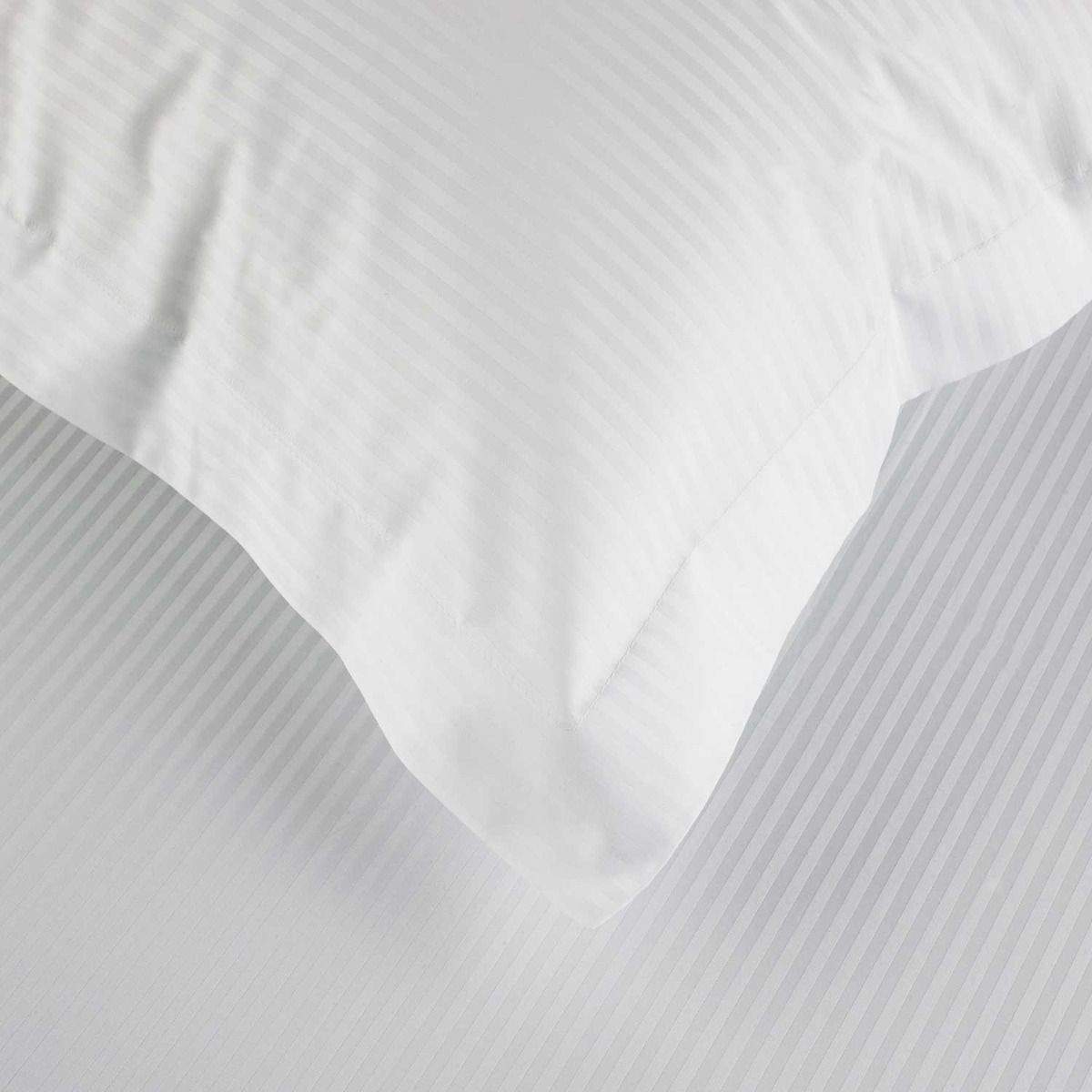 500 Thread Count 100% Egyptian Cotton Sateen Stripe Duvet Cover & Fitted Sheet bedandbathLinens