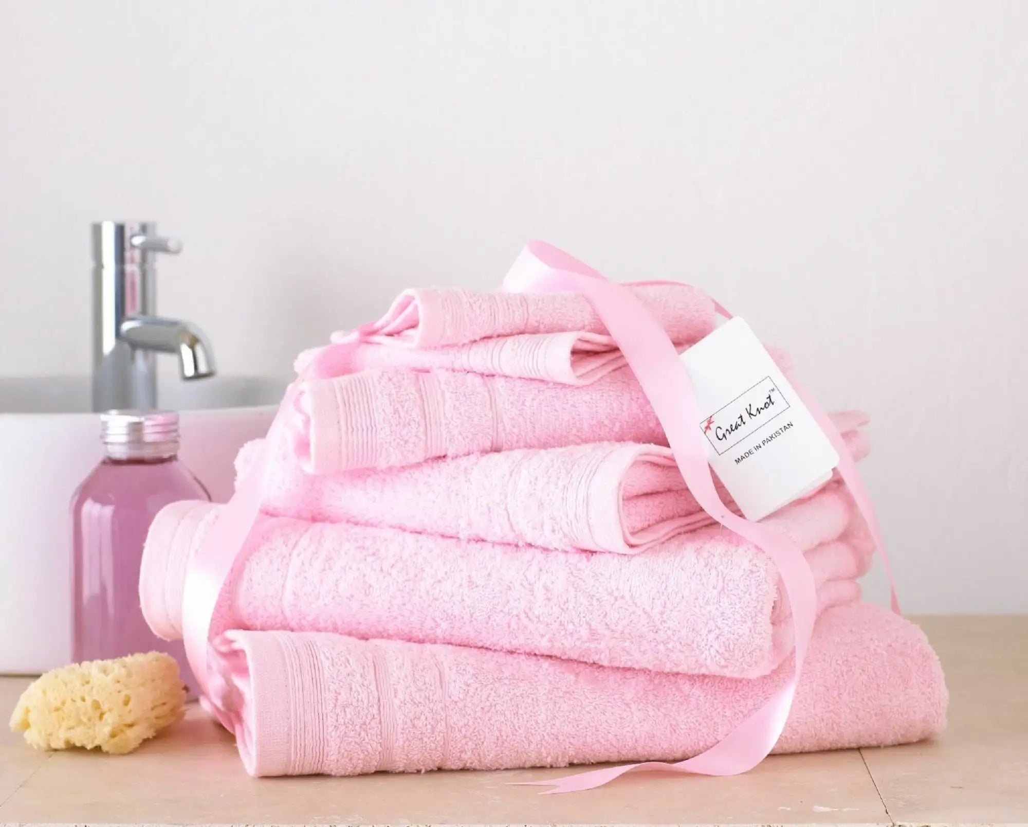 baby pink towel bundle
