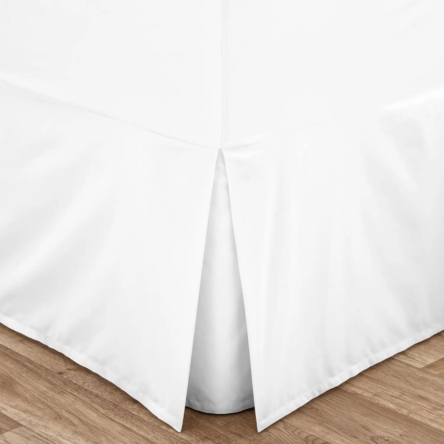 Easy Care White Base Valance Sheet Cotton Percale Bed and Bath Linen