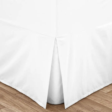 Easy Care White Base Valance Sheet Cotton Percale