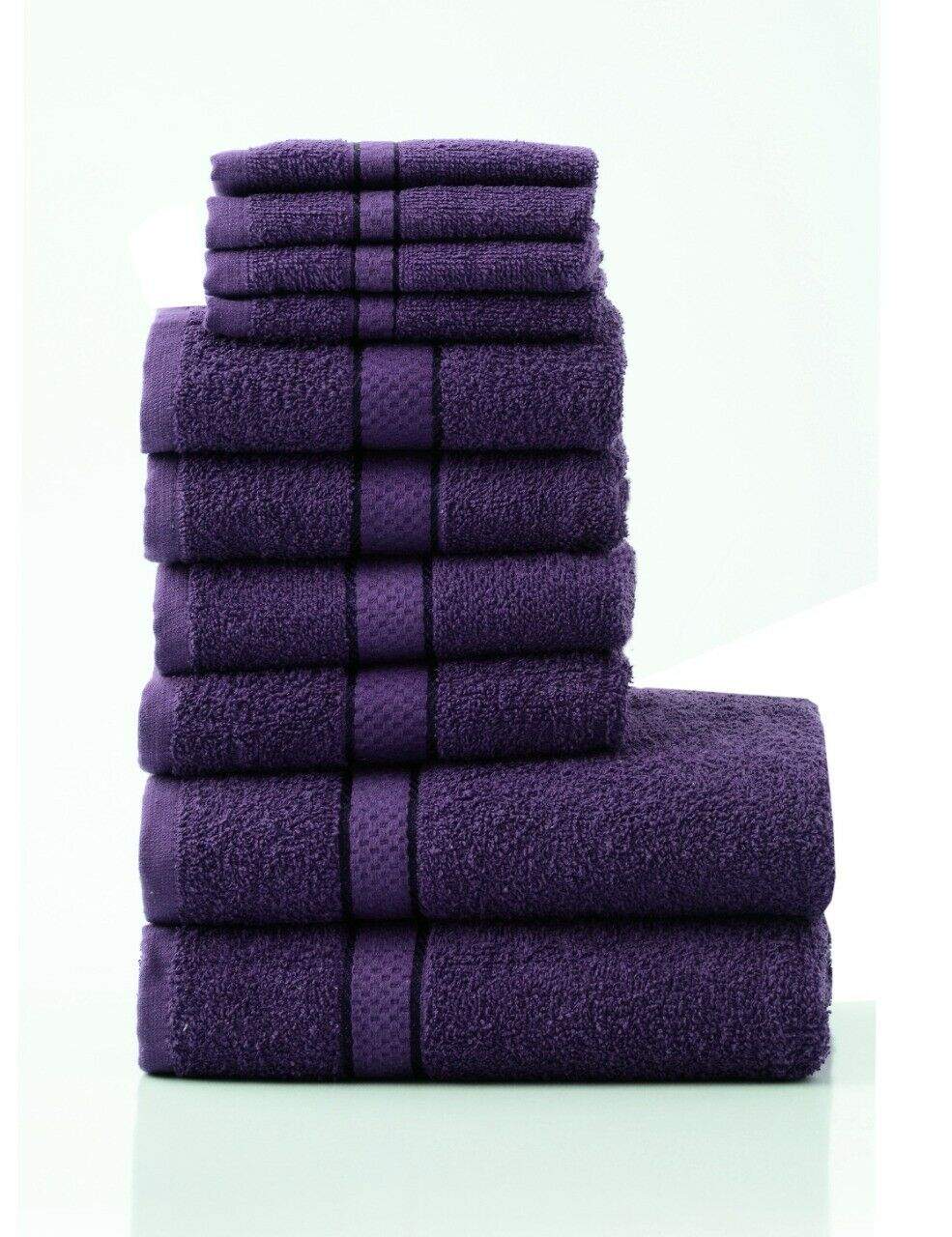 GIFT SET 10 PCS TOWEL BALE SET 100% COTTON TOWEL SETS HAND BATH & FACE TOWELS Bed and Bath Linen