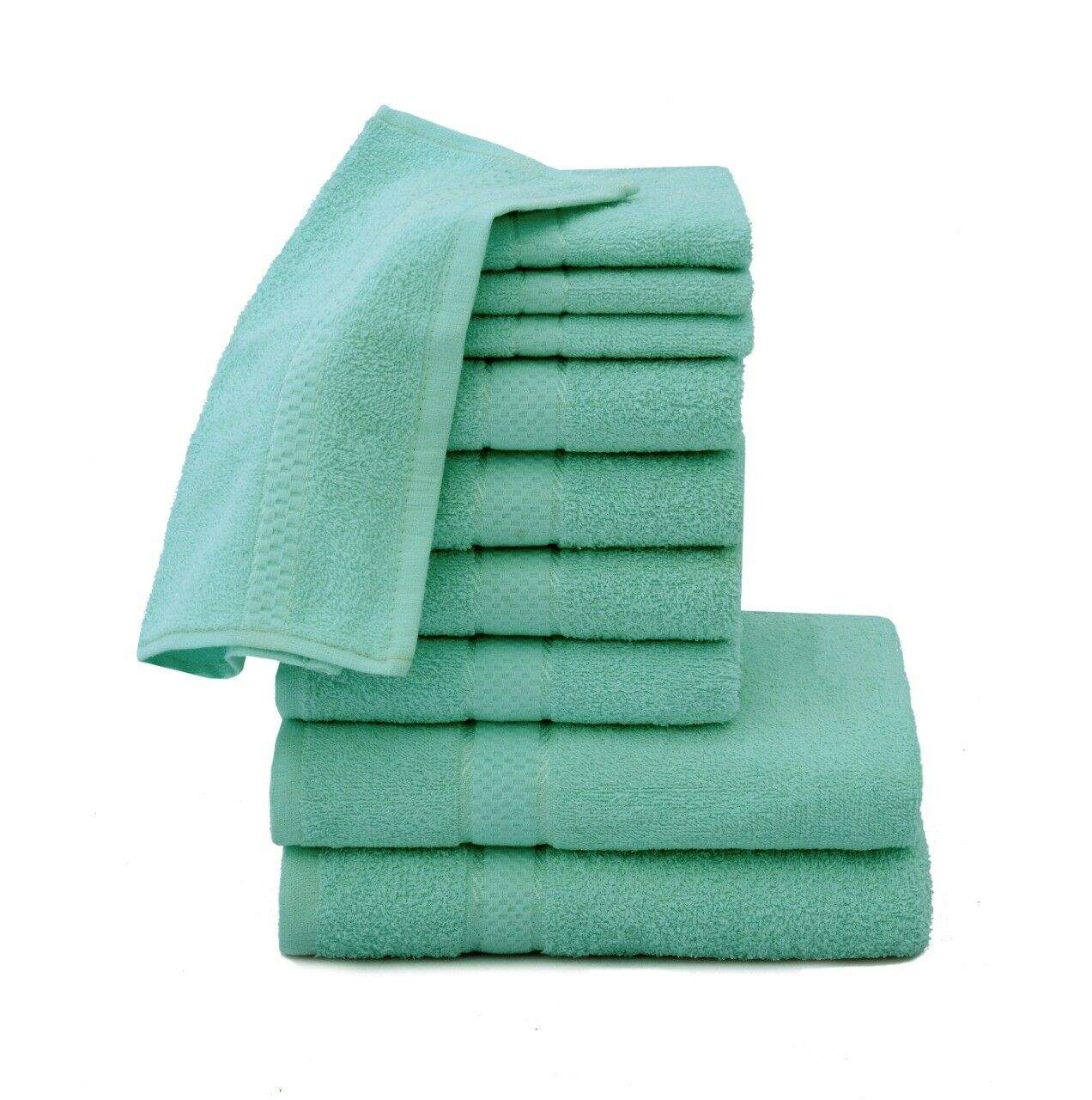 GIFT SET 10 PCS TOWEL BALE SET 100% COTTON TOWEL SETS HAND BATH & FACE TOWELS Bed and Bath Linen