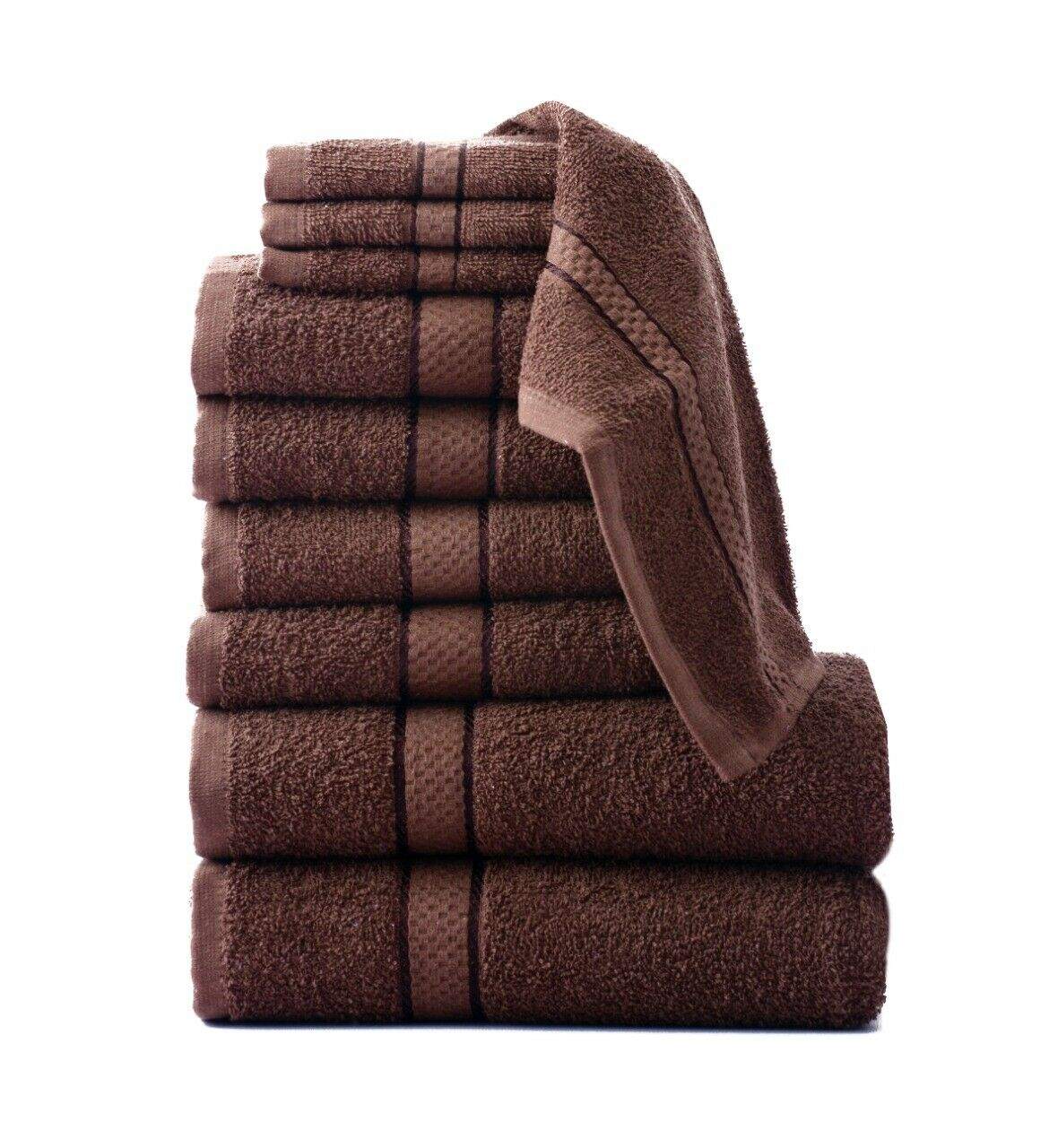 GIFT SET 10 PCS TOWEL BALE SET 100% COTTON TOWEL SETS HAND BATH & FACE TOWELS Bed and Bath Linen