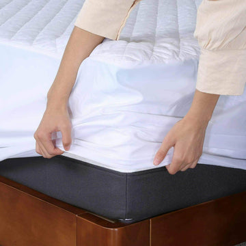 Hamilton Microfibre Waterproof Mattress Protector Topper Fitted Bed Cover BedandbathLinen