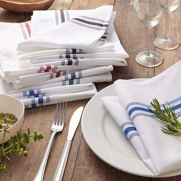 Hotel Quality Alston Cotton Napkins White Pack of 10 Bed and Bath Linen