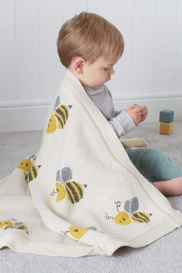 Ideal Baby Blanket 100% Cotton Knitted Soft Baby Blankets ( 80 x 100 cm)