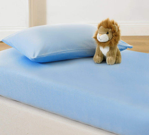 Kids 100% Cotton Jersey Fabric Fitted Sheet & Pillowcases Bed and Bath Linen