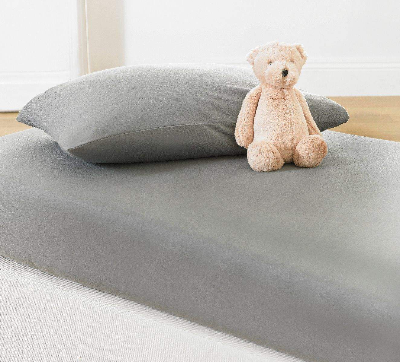 Kids 100% Cotton Jersey Fabric Fitted Sheet & Pillowcases Bed and Bath Linen
