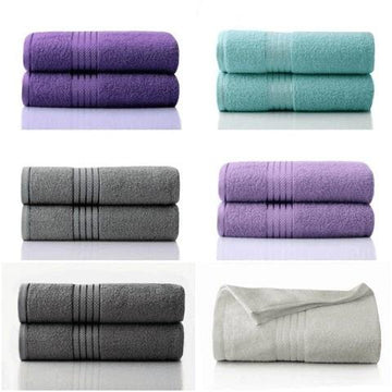 LARGE 100% COTTON BATH SHEET TOWELS BATHROOM SPA TOWEL SET PACK OF 2