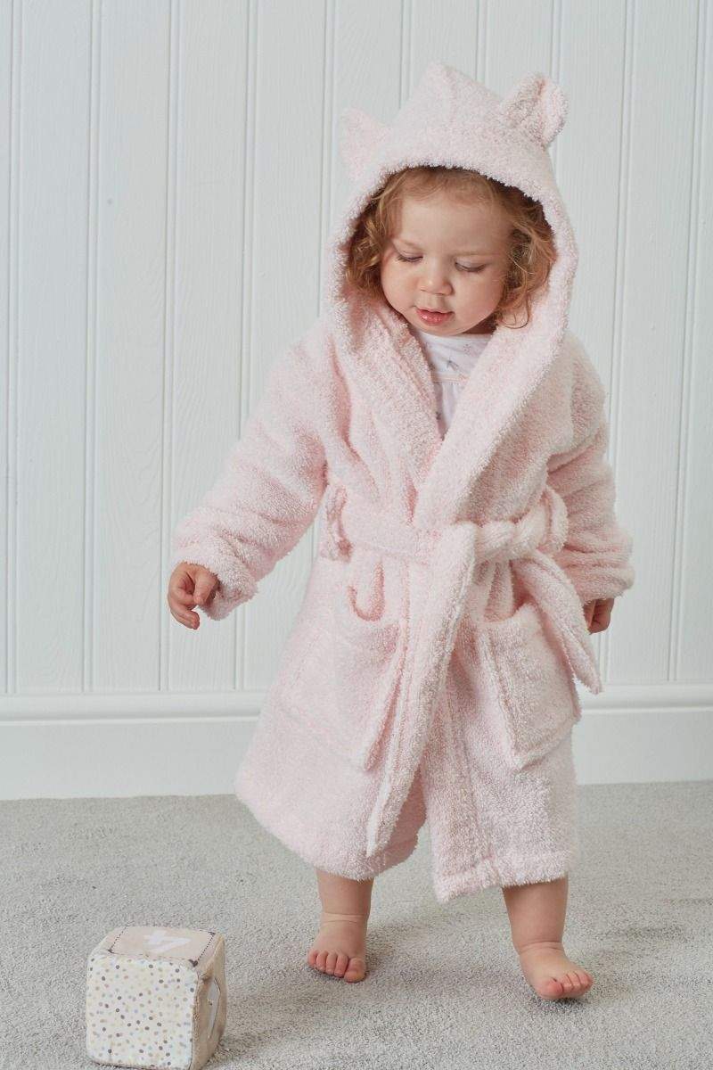 LUXURIOUS ZERO TWIST COTTON KIDS BATHROBES TERRY TOWELLING UNISEX BATH ROBE Bed and Bath Linen