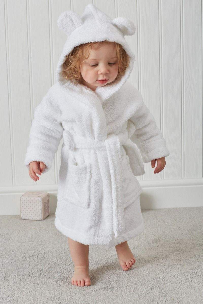 LUXURIOUS ZERO TWIST COTTON KIDS BATHROBES TERRY TOWELLING UNISEX BATH ROBE Bed and Bath Linen