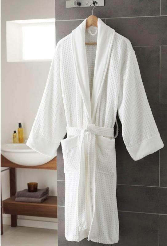 LUXURY UNISEX 100% COTTON VELOUR TOWELING TERRY TOWEL BATHROBE Bed and Bath Linen
