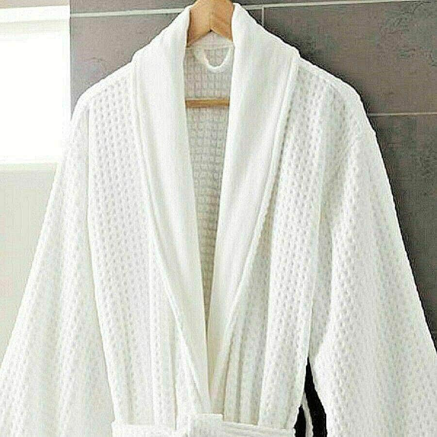 cotton velour bathrobe