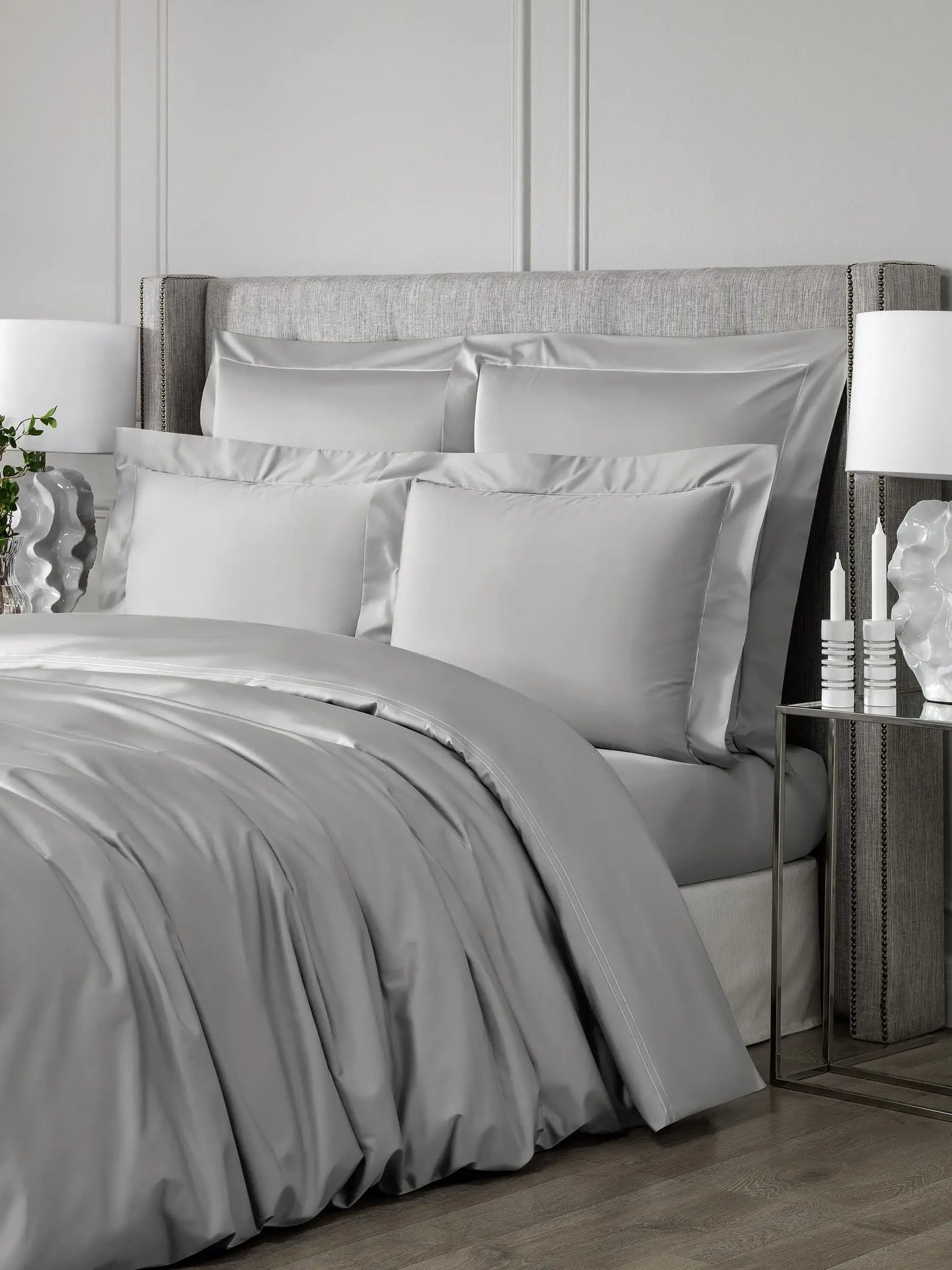 Kotton Culture 600 Thread Count Duvet Cover Only | Queen Pinch Pleated Comforter Cover 100% Egyptian Cotton