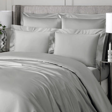 Luxurious 400TC Egyptian Cotton 2 Row Cord Duvet Cover Set With Pillowcases BedandbathLinen