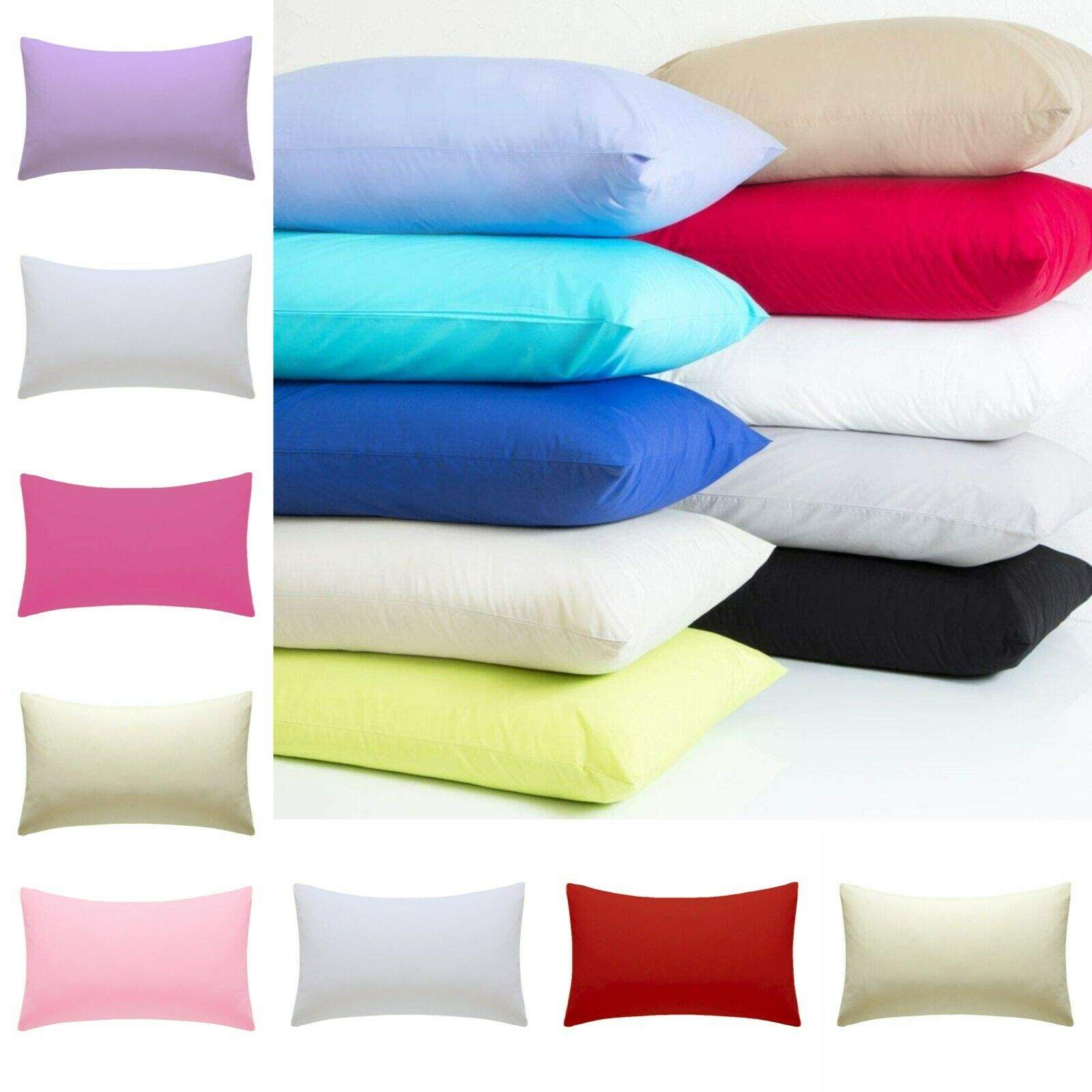 Luxury 100% Egyptian cotton Pillow Cases Pair 200TC Housewife Pillows Covers BedandbathLinen