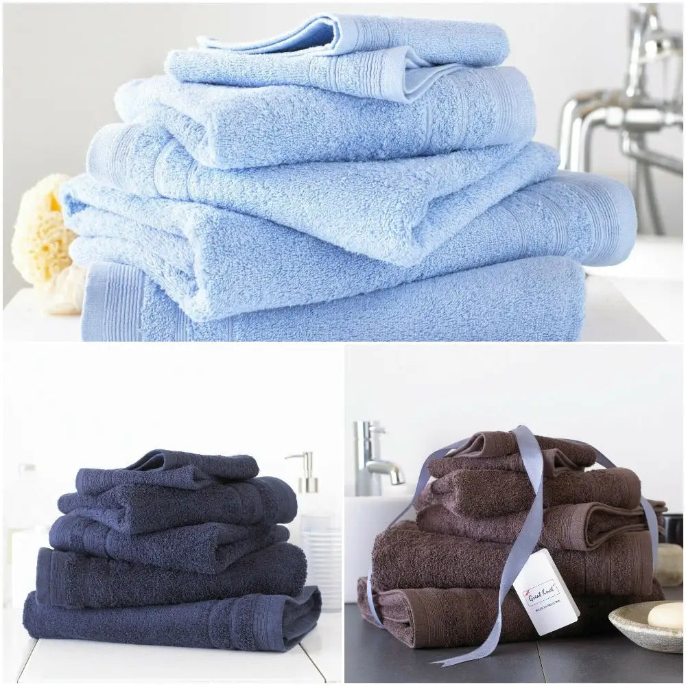 Luxury Hotel Quality 500 GSM 100% Cotton Multi Color Towel Sets Bed and Bath Linen