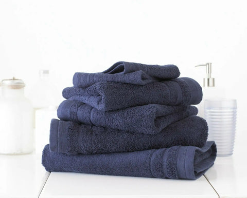 Navy blue towel set