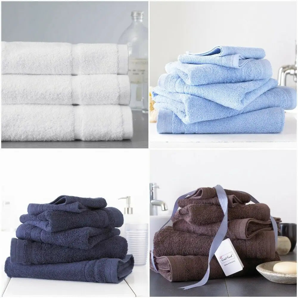 Supreme Egyptian Pure Cotton Bath Towel Set, 3 Large Bath Towels, 500 GSM  (Navy)