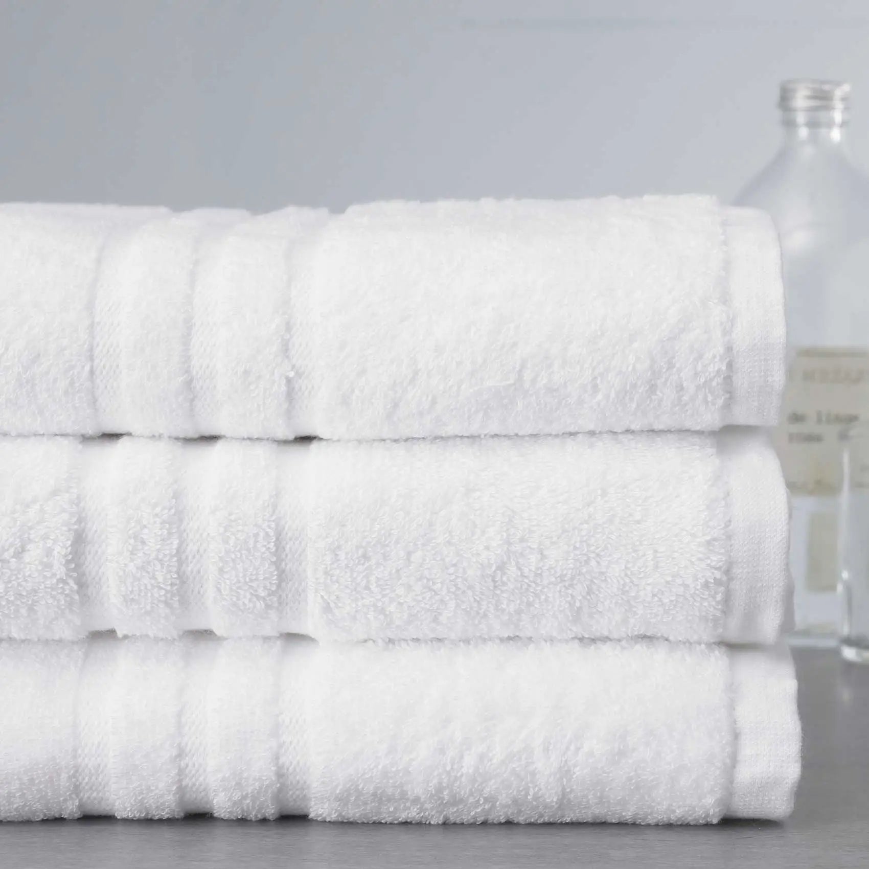 Luxury Hotel Quality 500 GSM 100% Cotton White Bath Towel Bed and Bath Linen