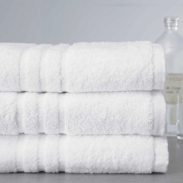 Luxury Hotel Quality 500 GSM 100% Cotton White Bath Towel
