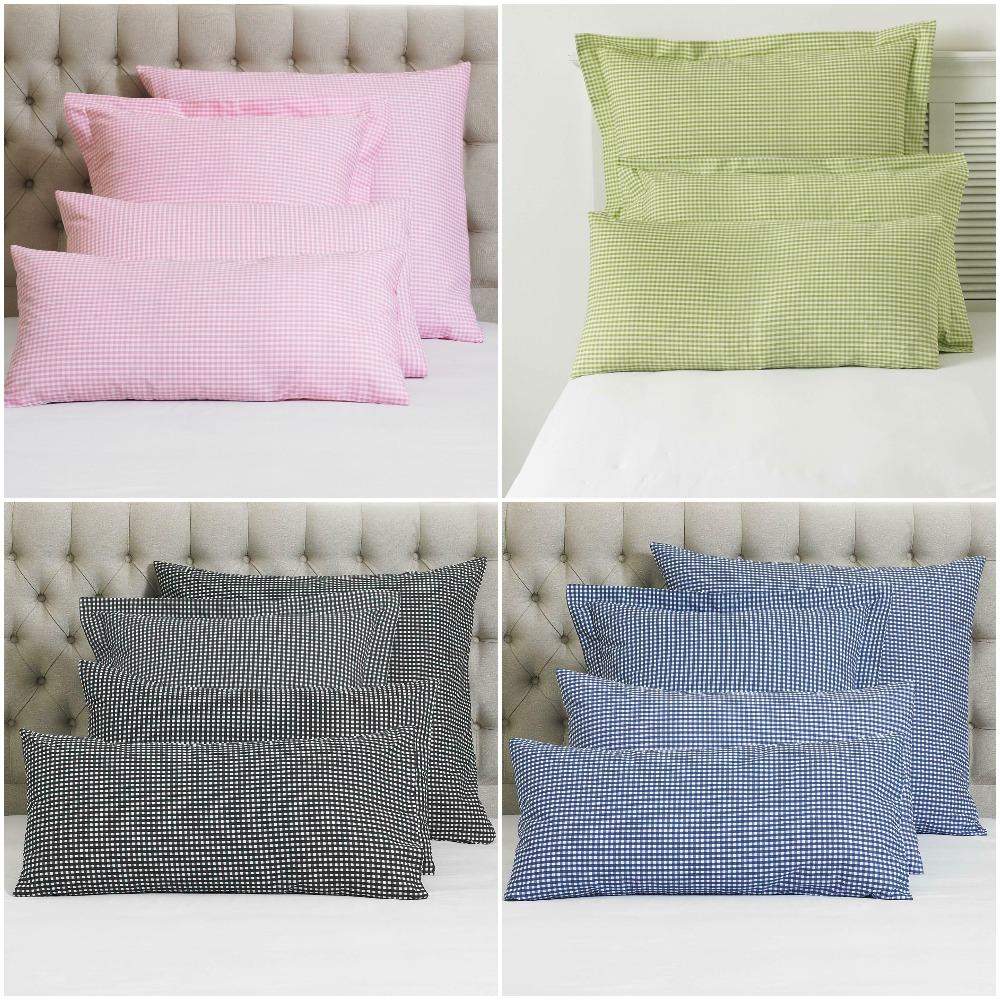 Gingham Check Pillowcase Pair