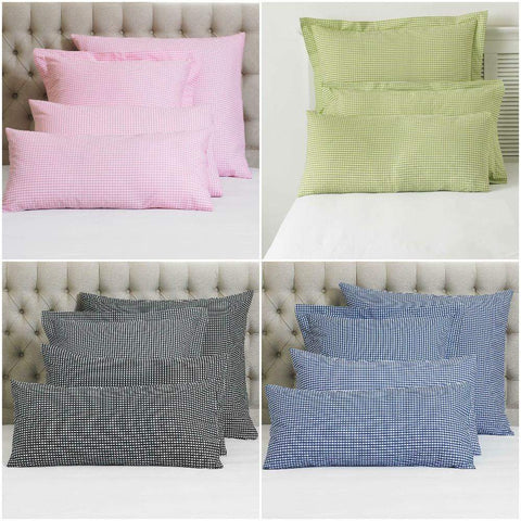 Gingham Check Pillowcase Pair